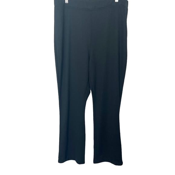 CHELSEA STUDIO HI-RISE WIDE LEG PULL-ON, WOMENS, 22W, BLACK, DRESSY, NO POCKETS - Picture 1 of 9